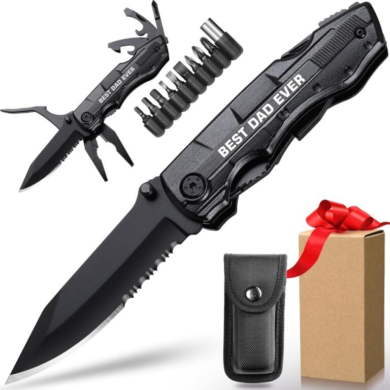 custom engraved 9-in-1 pocket knife Best Christmas gift for your dad for multipurpose uses.